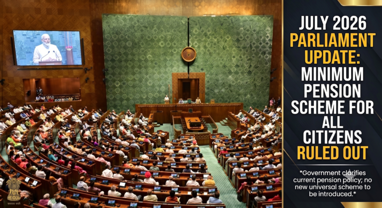 July 2026 Parliament Update: Minimum Pension Scheme for All Citizens Ruled Out